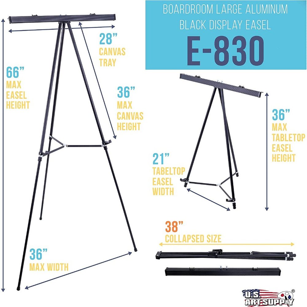 U.S. Art Supply 66" Flipchart Display Easel NEW